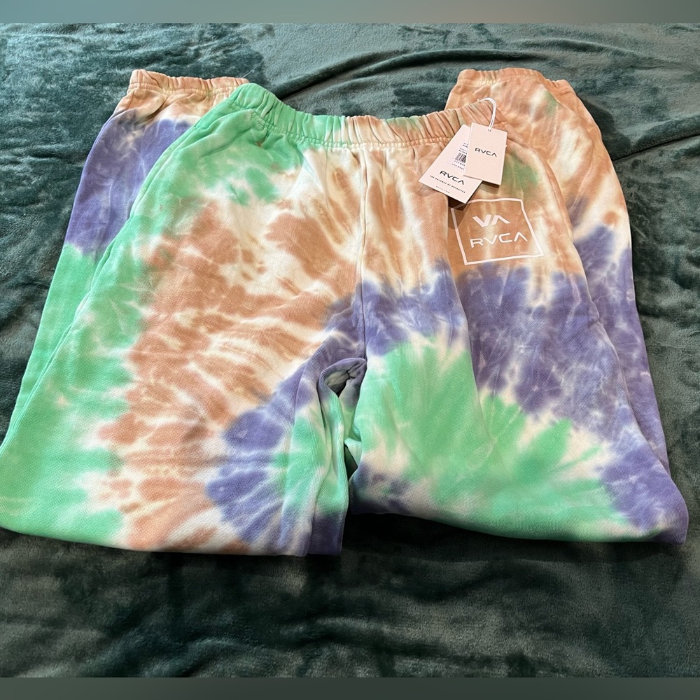 NWT RVCA Tie Dye Sweatpants